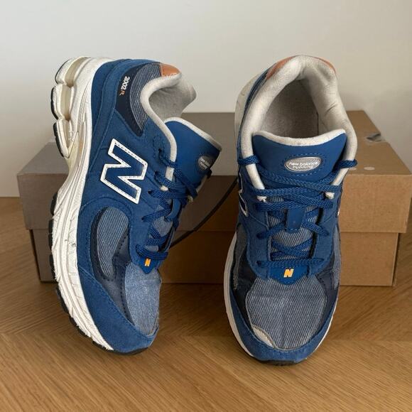 New Balance 2002 R ‘Blue Navy’ Preschool Kids Sneakers- SZ 3 Y - Picture 3 of 13